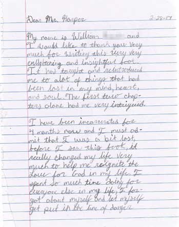 Inmate Letter